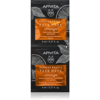 Apivita Express Beauty Orange masca iluminatoare faciale ieftina