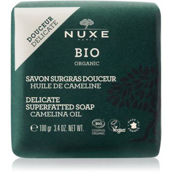 Nuxe Bio Organic Delicate Superfatted Soap Camelina Oil Săpun nutritiv delicat suplimentar corp si fata