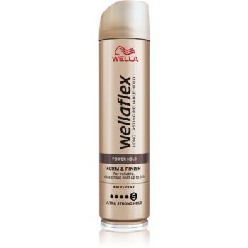 Wella Wellaflex Power Hold Form & Finish fixativ pentru păr cu fixare foarte puternică pentru o fixare naturala