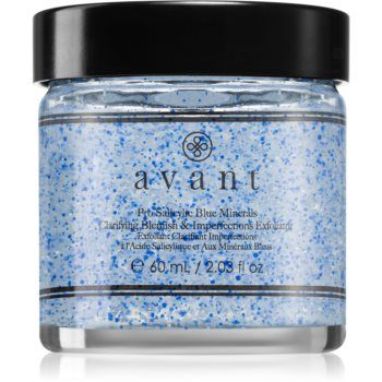 Avant Blemish Battling Pro Salicylic Blue Minerals Clarifying Blemish & Imperfections Exfoliator curatare usoara dupa exfoliere impotriva imperfectiunilor pielii