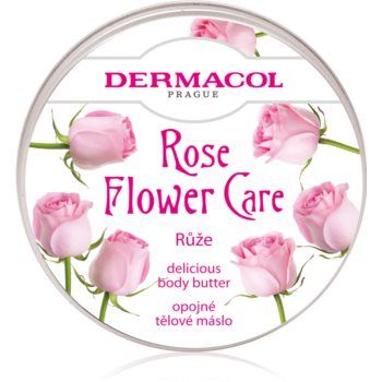 Dermacol Flower Care Rose unt pentru corp, hranitor cu aromă de trandafiri