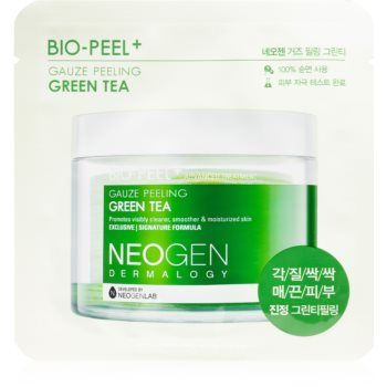 Neogen Dermalogy Bio-Peel+ Gauze Peeling Green Tea discuri pentru indepartarea impuritatilor pentru luminozitate si hidratare