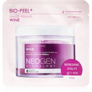 Neogen Dermalogy Bio-Peel+ Gauze Peeling Wine discuri pentru indepartarea impuritatilor pentru netezirea pielii si inchiderea porilor