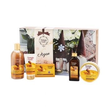 Set cadou festiv, ingrijire completa corp, cu extract de ulei de argan