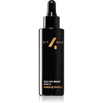 Unit4Men Beard Oil Amber & Vanilla ulei pentru barba produs parfumat