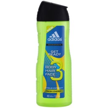 Adidas Get Ready! gel de duș 3 in 1 pentru bărbați Adidas Get Ready! gel de duș 3 in 1 pentru bărbați