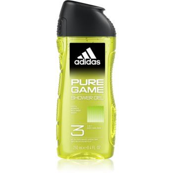 Adidas Pure Game gel de dus pentru față, corp și păr 3 in 1