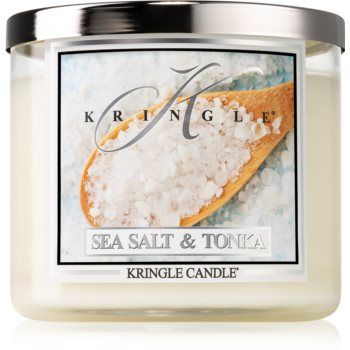 Kringle Candle Sea Salt & Tonka lumânare parfumată