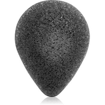 Purito Konjac Sponge Bamboo Charcoal burete exfoliant blând cu cărbune activ