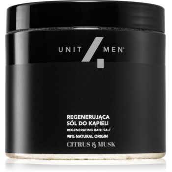 Unit4Men Bath Salt Citrus & Musk sare de baie efect regenerator