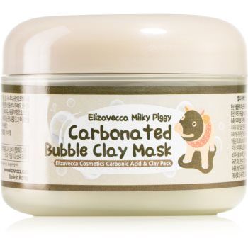 Elizavecca Milky Piggy Carbonated Bubble Clay Mask masca pentru curatare profunda pentru ten acneic