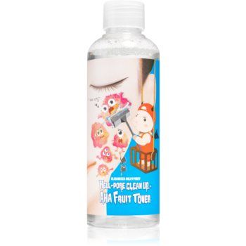 Elizavecca Milky Piggy Hell-Pore Clean Up AHA Fruit Toner tonic pentru reducerea porilor dilatati cu efect exfoliant