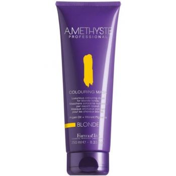 Masca de Par Coloranta - FarmaVita Amethyste Professional Colouring Mask, nuanta Blonde, 250 ml