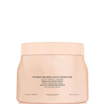 Masca Nutritiva pentru Par Cret - Kerastase Curl Manifesto Masque Beurre Haute Nutrition Extra-rich Nourishing Mask Treatment Very Curly and Coily Hair, 500 ml