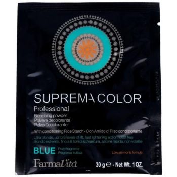 Pudra Decoloranta - FarmaVita Suprema Color Professional Bleaching Powder Blue, 30 g