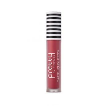 Ruj lichid Pretty by Flormar Matte Coral Pink 016, 6.5ml Ruj lichid Pretty by Flormar Matte Coral Pink 016, 6.5ml