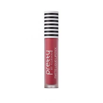 Ruj lichid Pretty by Flormar Matte Coral Pink 016, 6.5ml