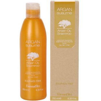 Sampon cu Ulei de Argan fara Sulfati - FarmaVita Argan Sublime Argan Oil Shampoo Sulphate Free, 250 ml