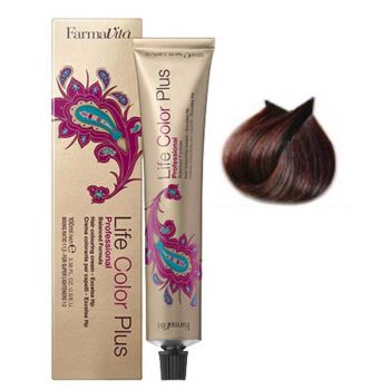 Vopsea Permanenta - FarmaVita Life Color Plus Professional, nuanta 6.52 Dark Chocolate Mahogany Blonde, 100 ml