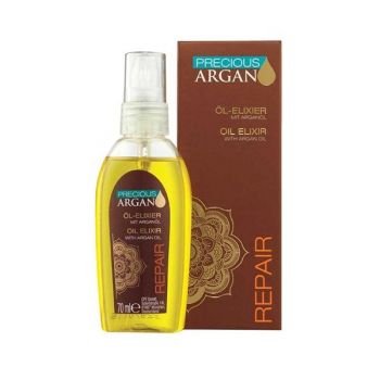 Elixir Tratament Reparator cu Ulei de Argan - Precious Argan Repair Oil Elixir with Argan Oil, 70ml la reducere