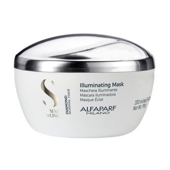 Masca de Stralucire pentru Par Normal - Alfaparf Milano Semi Di Lino Diamond Illuminating Mask, 200ml