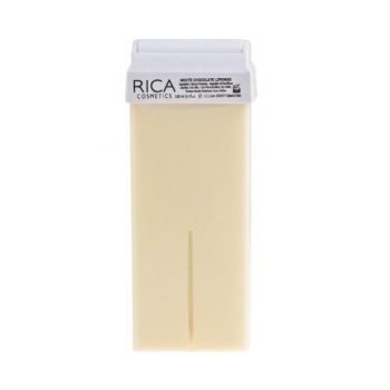Rezerva Ceara Epilatoare Liposolubila cu Ciocolata Alba pentru Piele Uscata - RICA White Chocolate Liposoluble Wax Refill for Dry Skin, 100ml de firma originala