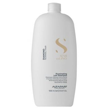 Sampon de Stralucire pentru Par Normal - Alfaparf Milano Semi Di Lino Diamond Illuminating Low Shampoo, 1000ml