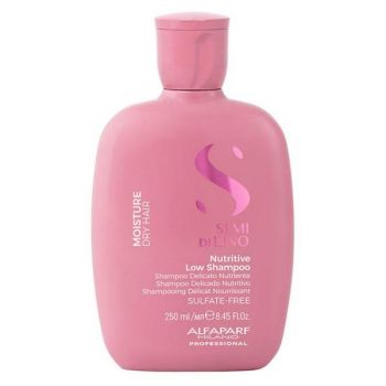 Sampon Hidratant pentru Par Uscat - Alfaparf Milano Semi Di Lino Moisture Nutritive Low Shampoo, 250ml