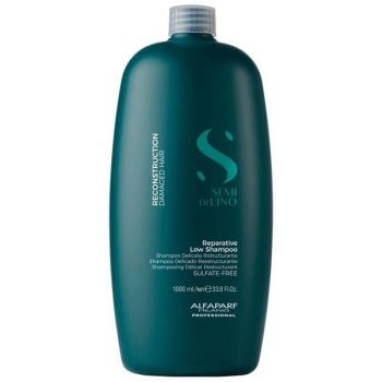 Sampon Reparator Pentru Par Deteriorat - Alfaparf Milano Semi Di Lino Reconstruction Reparative Low Shampoo, 1000ml