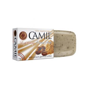 Sapun exfoliant cu germeni de grau si cafea Camil 75gr ieftin