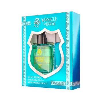 Set cadou barbati Wersicle Veros SET1140 - Apa de parfum 100 ml + Deodorant 100 ml ieftin