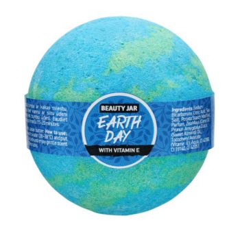 Bila de Baie Efervescenta cu Parfum Fantezie, Ulei de Migdale si Vitamina E Earth Day Beauty Jar, 150 g ieftina