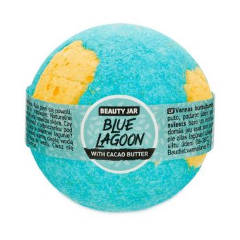 Bila de Baie Efervescenta cu Unt de Cacao Blue Lagoon Beauty Jar, 150 g ieftina