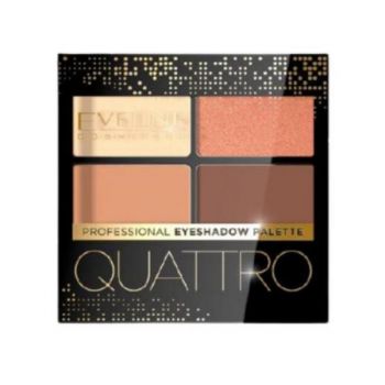 Fard de pleoape, Eveline Cosmetics, Quattro Eyeshadow, nuanta 01, 3.2g