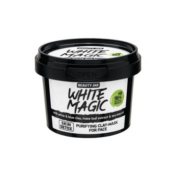 Masca Faciala Purifianta cu Extract de Argila Alba si Albastra White Magic Beauty Jar, 120 ml