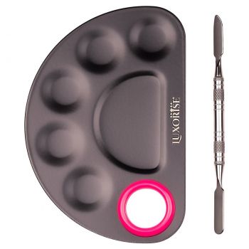Paleta mixare machiaj metal, Luxorise, Neagra Paleta mixare machiaj metal, Luxorise, Neagra