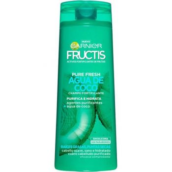 Sampon Purifiant pentru Radacini Grase si Varfuri Uscate - Garnier Fructis Pure Fresh Agua de Coco Champu Fortificante Purifica e Hidra Raices Grasas, Puntas Secas, 360 ml