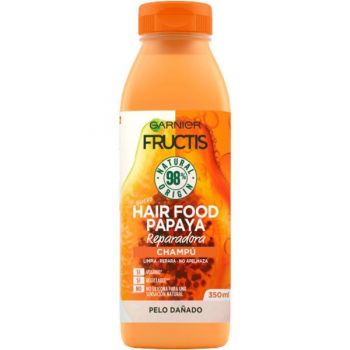 Sampon Reparator cu Papaya pentru Par Deteriorat - Garnier Fructis Hair Food Papaya Reparadora Champu Pelo Danado, 350 ml Sampon Reparator cu Papaya pentru Par Deteriorat - Garnier Fructis Hair Food Papaya Reparadora Champu Pelo Danado, 350 ml