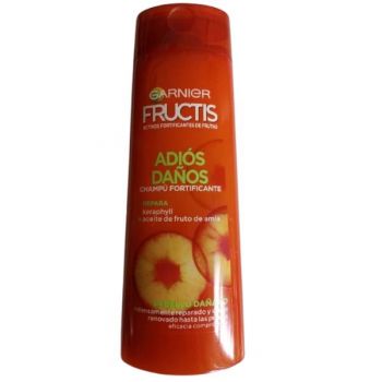 Sampon Reparator pentru Par Deteriorat - Garnier Fructis Adios Danos Champu Fortificante Repara Cabello Danado, Desvitalizado, 300 ml