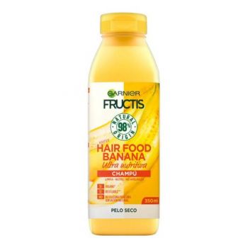 Sampon Ultra Nutritiv cu Banana pentru Par Uscat - Garnier Fructis Hair Food Banana Ultra Nutritiva Champu Pelo Seco, 350 ml