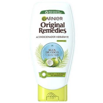 Balsam Hidratant cu Apa de Cocos si Aloe Vera - Garnier Original Remedies Acondicionador Hidratante Aqua de Coco y Aloe Vera, 250 ml