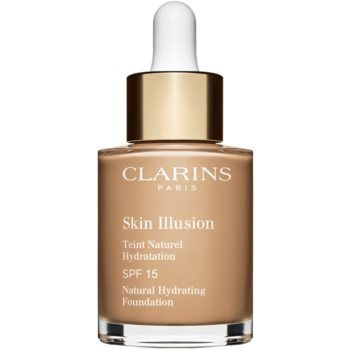 Clarins Skin Illusion Natural Hydrating Foundation makeup radiant cu hidratare SPF 15