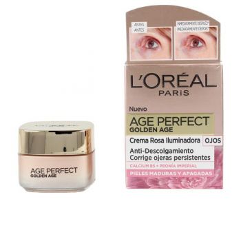 Crema Iluminatoare pentru Zona Ochilor - L'Oreal Paris Age Perfect Golden Age Creme Rosa Iluminadora Ojos, 15 ml