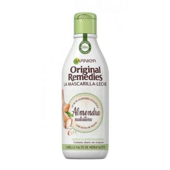 Lapte de Par Hidratant cu Migdale - Garnier Original Remedies La Mascherilla-Leche Almendra Nutritiva Cabello Falto de Hidratacion, 300 ml de firma original