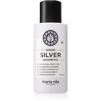 Maria Nila Sheer Silver Shampoo șampon pentru neutralizarea tonurilor de galben