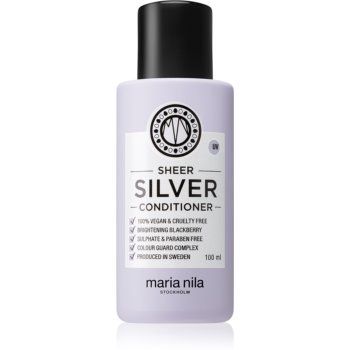 Maria Nila Sheer Silver Conditioner balsam hidratant de neutralizare tonuri de galben