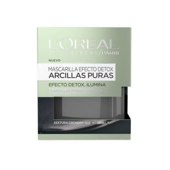 Masca Faciala Detoxifianta cu Argila Pura - L'Oreal Paris Mascarilla Exfoliante Arcillas Puras 3 Argillas Puras + Carbon, 50 ml: la reducere