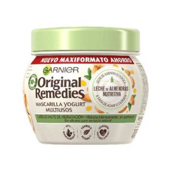 Masca Nutritiva cu Lapte de Migdale pentru Par Deshidratat - Garnier Original Remedies Mascarilla Yogurt Multiusos Leche de Amendras Nutritiva Cabello Falto de Hidratacion, 320 ml