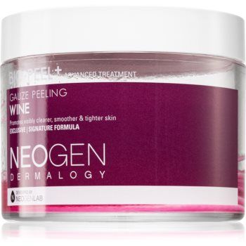 Neogen Dermalogy Bio-Peel+ Gauze Peeling Wine discuri pentru indepartarea impuritatilor pentru netezirea pielii si inchiderea porilor