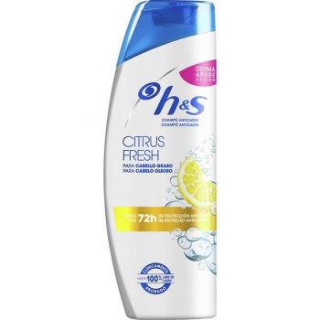 Sampon Antimatreata pentru Par Gras - Head&Shoulders Champu Anticaspa Citrus Fresh Cabello Graso 72h, 340 ml de firma originala